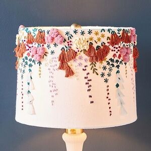 Beautiful Anthropologie lamp shade.